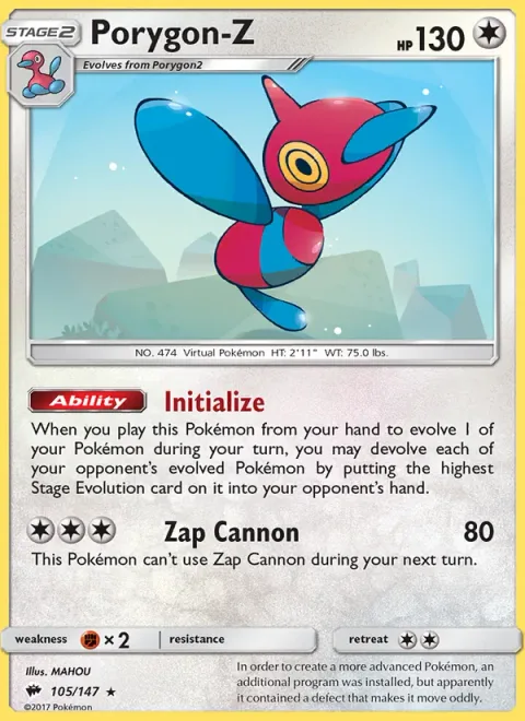 Porygon-Z [Initialize | Zap Cannon]
