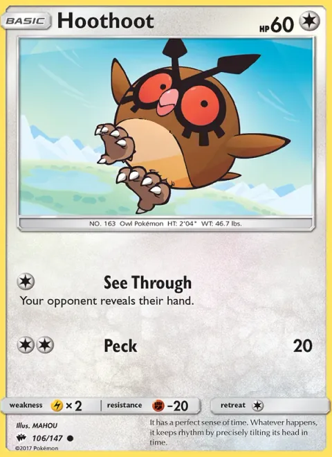 Hoothoot [See Through | Peck]