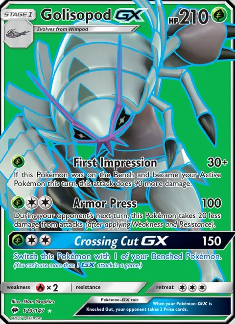 Golisopod GX [First Impression | Armor Press | Crossing Cut GX]