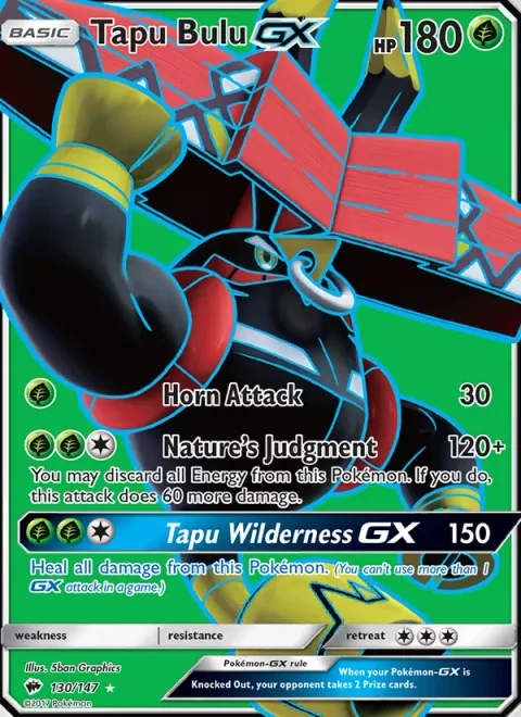 Tapu Bulu GX [Horn Attack | Nature's Judgment | Tapu Wilderness GX]