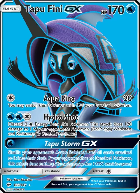 Tapu Fini GX [Aqua Ring | Hydro Shot | Tapu Storm GX]