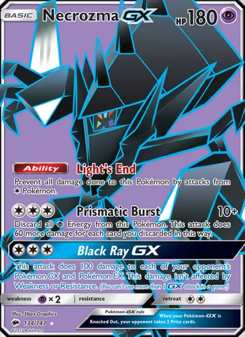 Necrozma GX [Light's End | Prismatic Burst | Black Ray GX]