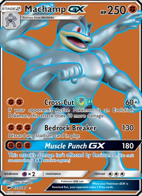Machamp GX [Cross-Cut | Bedrock Breaker | Muscle Punch GX]