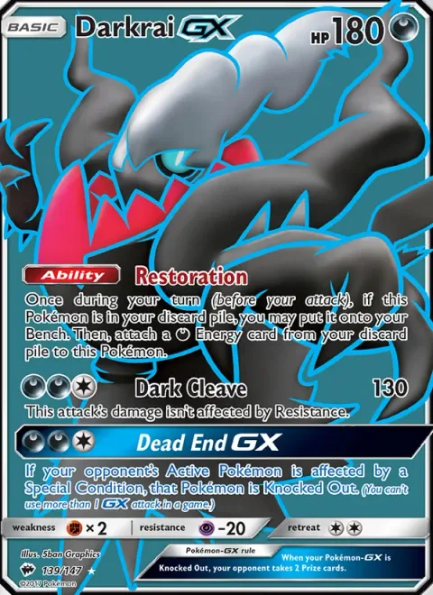 Darkrai GX [Restoration | Dark Cleave | Dead End GX]