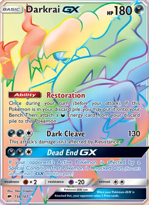 Darkrai GX [Restoration | Dark Cleave | Dead End GX]