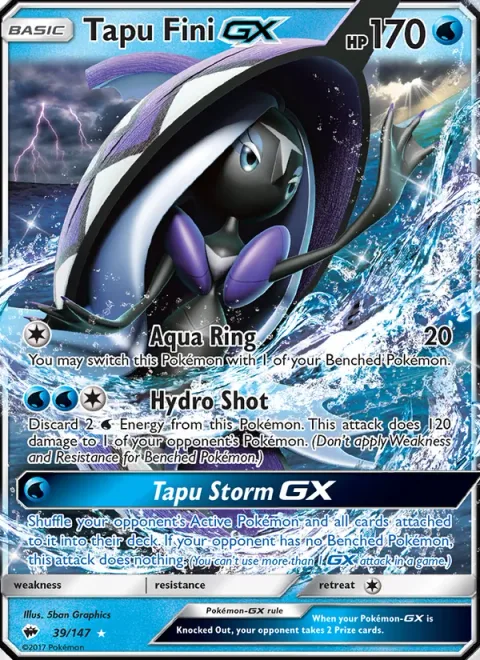 Tapu Fini GX [Aqua Ring | Hydro Shot | Tapu Storm GX]
