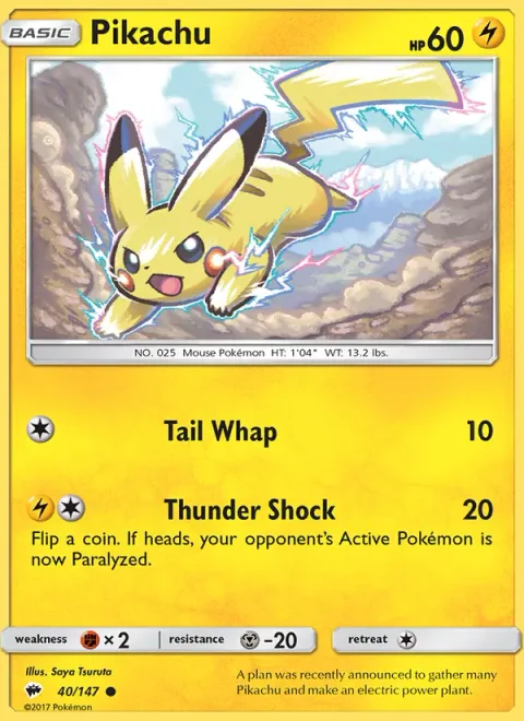 Pikachu [Tail Whap | Thundershock]