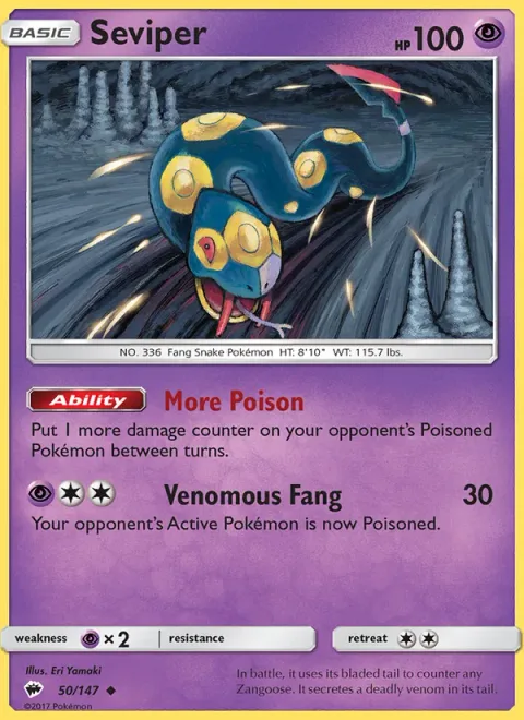 Seviper [More Poison | Venomous Fang]