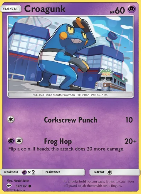 Croagunk [Corkscrew Punch | Frog Hop]