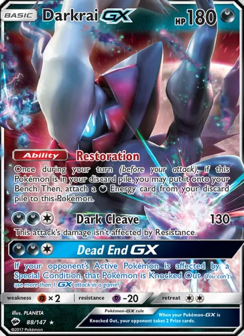Darkrai GX [Restoration | Dark Cleave | Dead End GX]