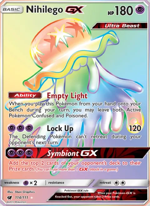 Nihilego GX [Empty Light | Lock Up | Symbiont GX]