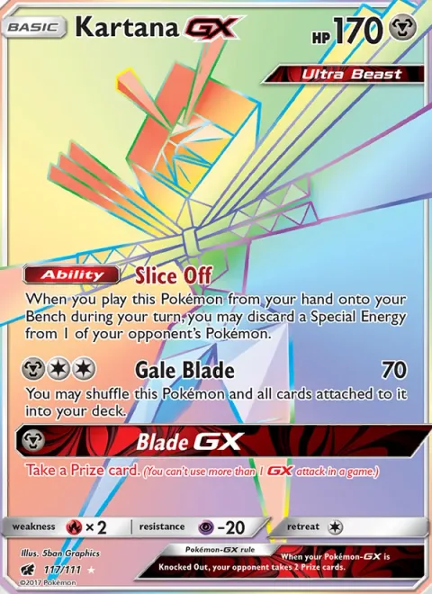 Kartana GX [Slice Off | Gale Blade | Blade GX]