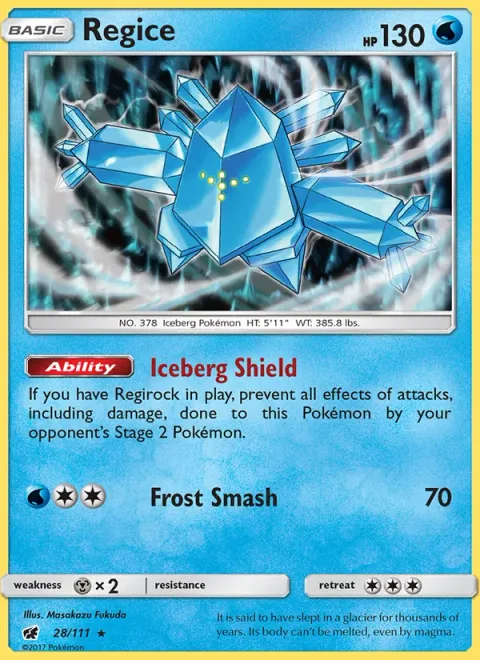 Regice [Iceberg Shield | Frost Smash]