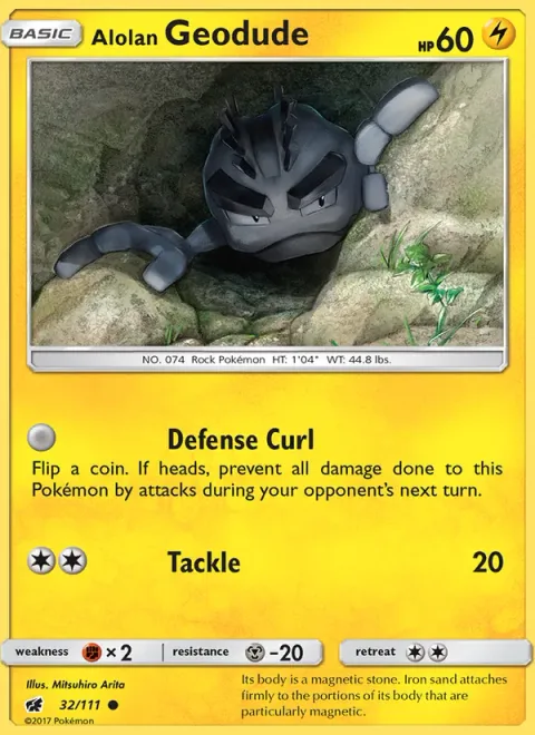 Alolan Geodude [Defense Curl | Tackle]
