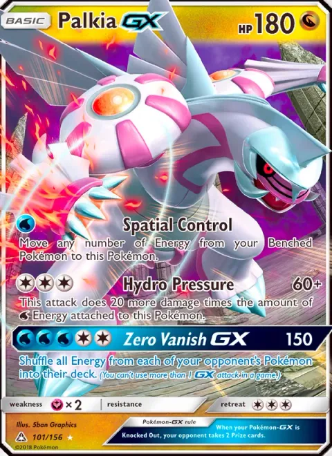 Palkia GX [Spatial Control | Hydro Pressure | Zero Vanish GX]