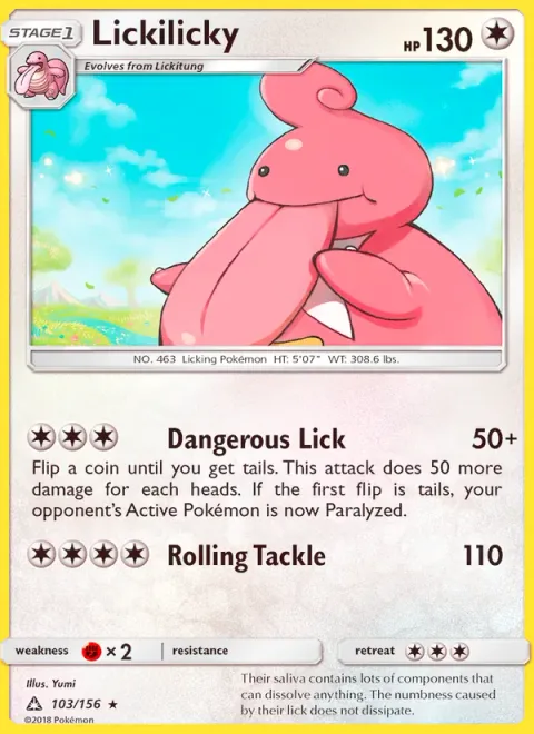 Lickilicky [Dangerous Lick | Rolling Tackle]