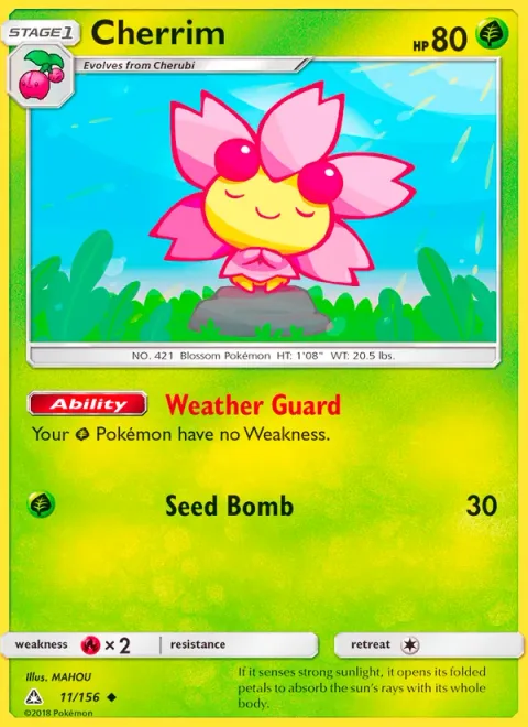 Cherrim [Weather Guard | Seed Bomb]
