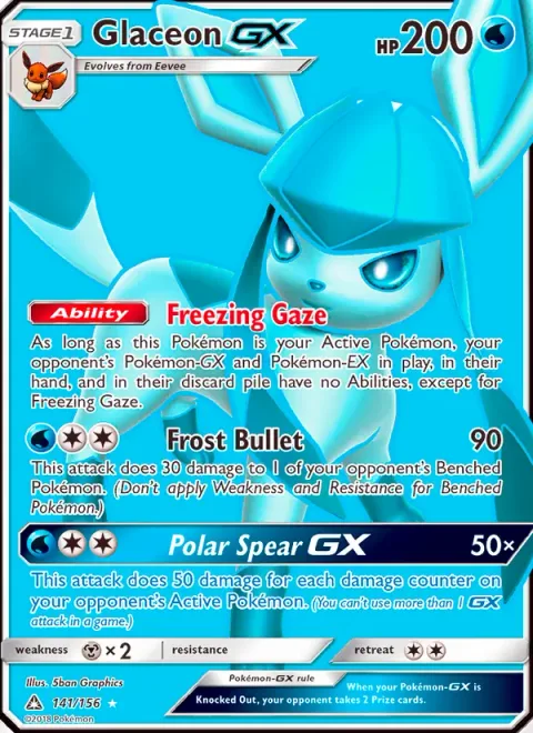Glaceon GX [Freezing Gaze | Frost Bullet | Polar Spear GX]