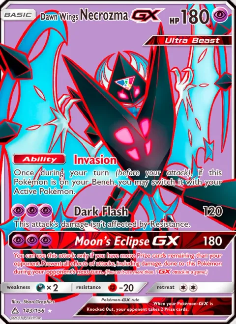 Dawn Wings Necrozma GX [Invasion | Dark Flash | Moon's Eclipse GX]