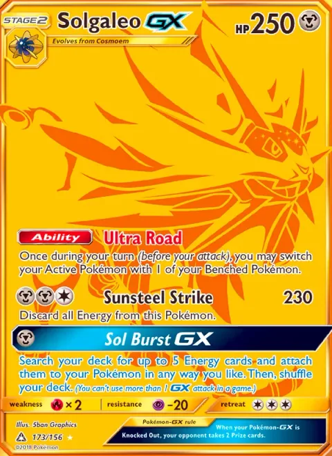 Solgaleo GX [Ultra Road | Sunsteel Strike | Sol Burst GX]