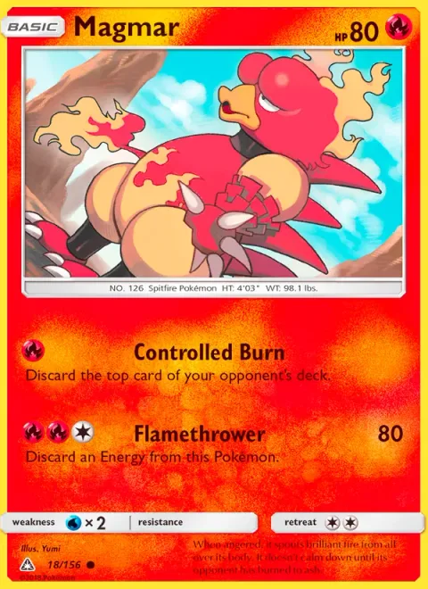 Magmar [Controlled Burn | Flamethrower]