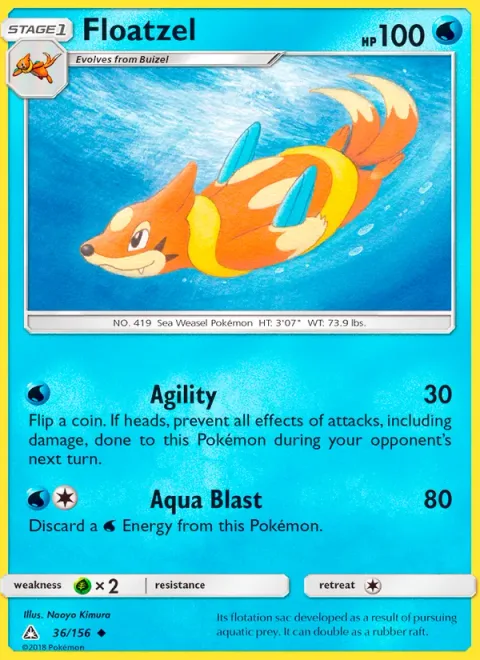 Floatzel [Agility | Aqua Blast]