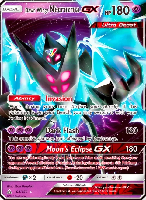 Dawn Wings Necrozma GX [Invasion | Dark Flash | Moon's Eclipse GX]