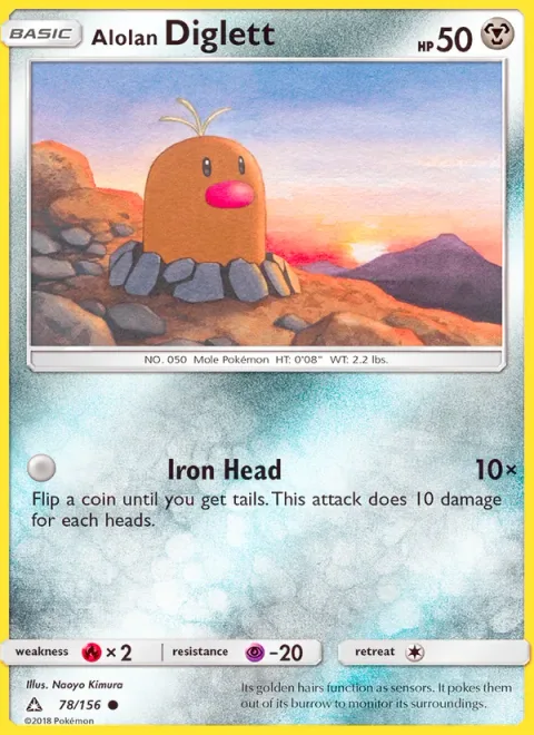 Alolan Diglett [Iron Head]