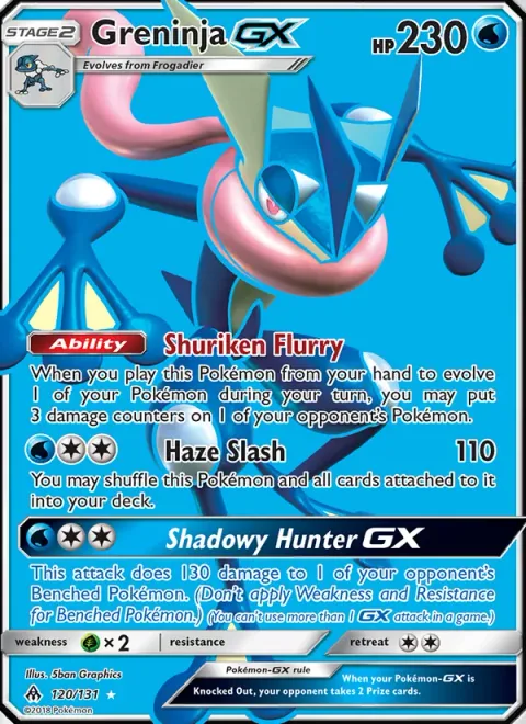 Greninja GX [Shuriken Flurry | Haze Slash | Shadowy Hunter GX]