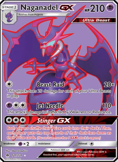 Naganadel GX [Beast Raid | Jet Needle | Stinger GX]