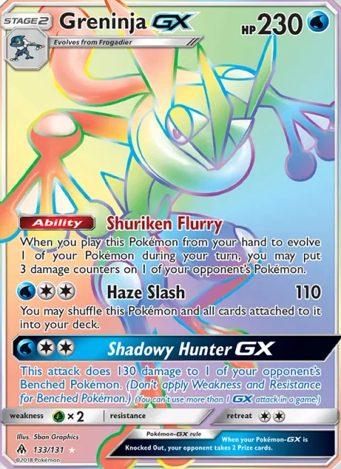 Greninja GX [Shuriken Flurry | Haze Slash | Shadowy Hunter GX]