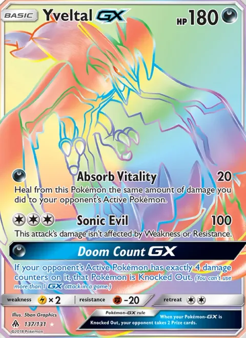 Yveltal GX [Absorb Vitality | Sonic Evil | Doom Count GX]