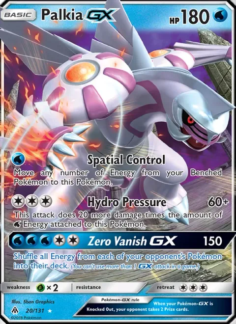 Palkia GX [Spatial Control | Hydro Pressure | Zero Vanish GX]
