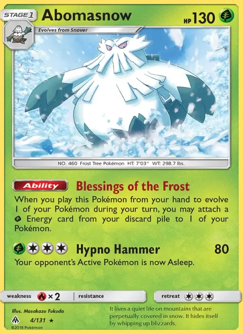 Abomasnow [Blessings of the Frost | Hypno Hammer]