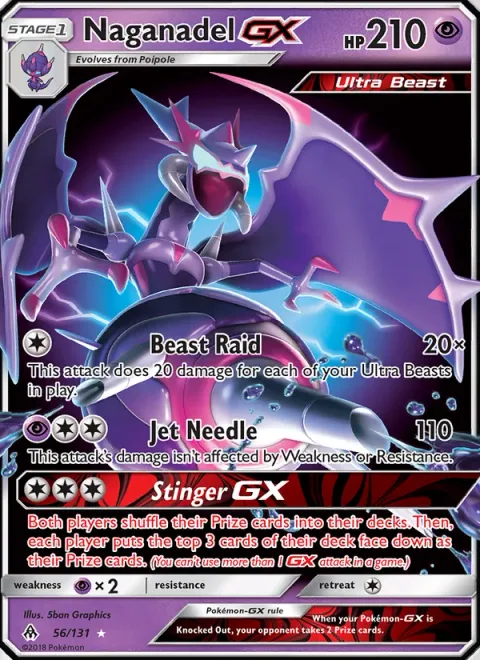 Naganadel GX [Beast Raid | Jet Needle | Stinger GX]