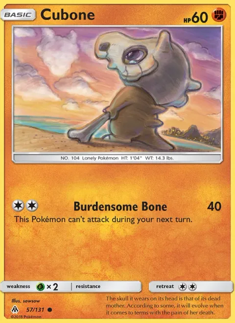 Cubone [Burdensome Bone]