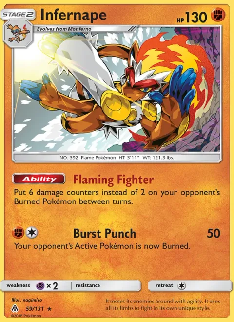 Infernape [Flaming Fighter | Burst Punch]