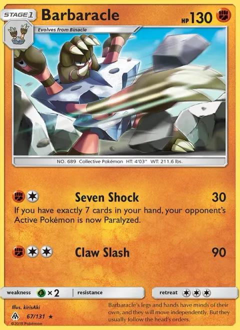 Barbaracle [Seven Shock | Claw Slash]