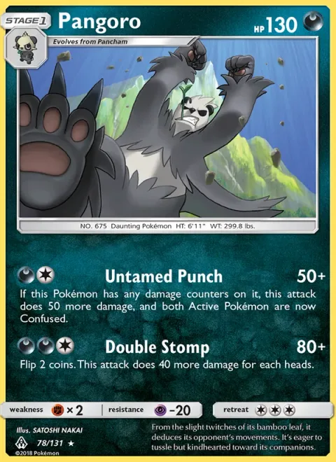 Pangoro [Untamed Punch | Double Stomp]