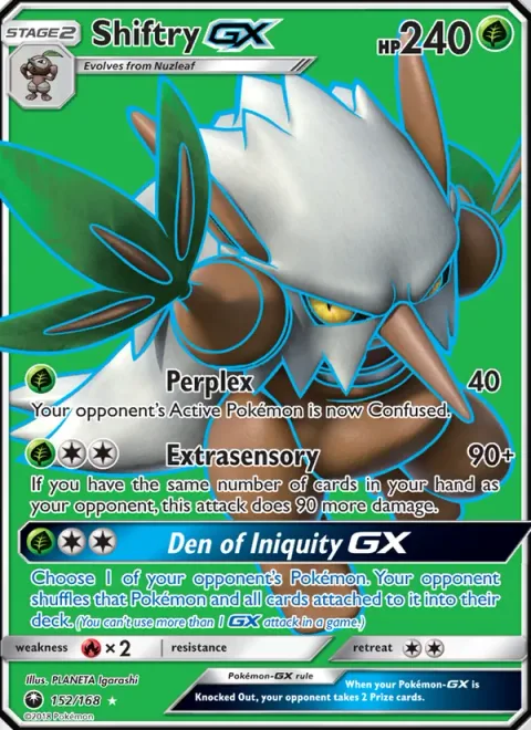 Shiftry GX [Perplex | Extrasensory | Den of Iniquity GX]