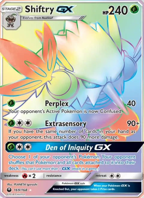 Shiftry GX [Perplex | Extrasensory | Den of Iniquity GX]