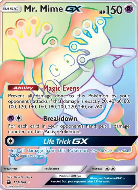 Mr. Mime GX [Magic Evens | Breakdown | Life Trick GX]