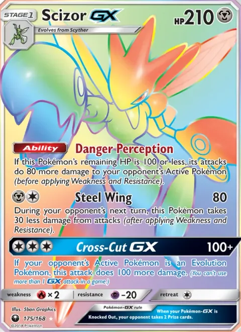 Scizor GX [Danger Perception | Steel Wing | Cross-Cut GX]