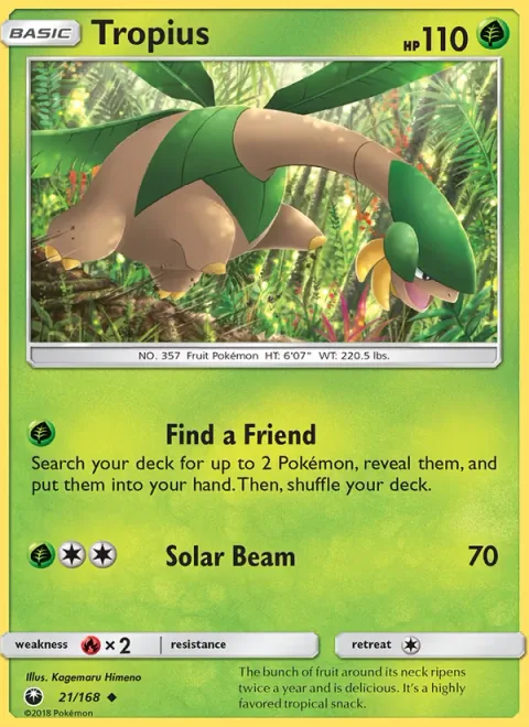 Tropius [Find a Friend | Solar Beam]