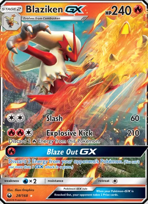 Blaziken GX [Slash | Explosive Kick | Blaze Out GX]