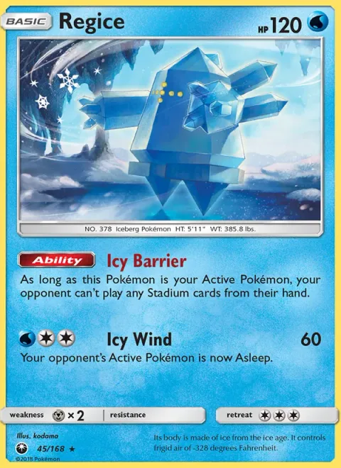 Regice [Icy Barrier | Icy Wind]