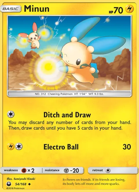 Minun [Ditch and Draw | Electro Ball]