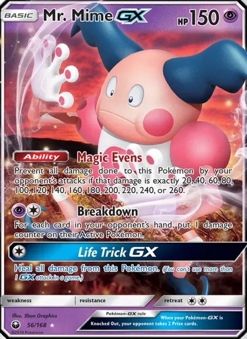 Mr. Mime GX [Magic Evens | Breakdown | Life Trick GX]