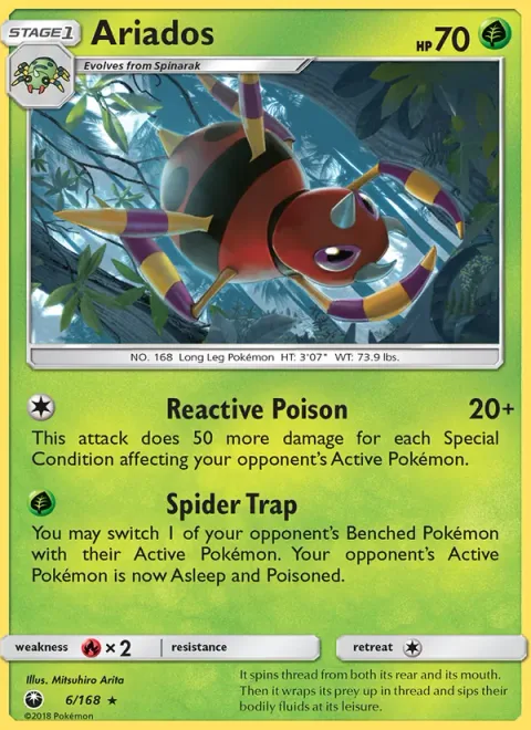 Ariados [Reactive Poison | Spider Trap]