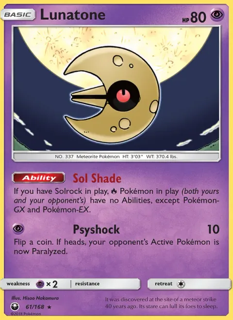 Lunatone [Sol Shade | Psyshock]